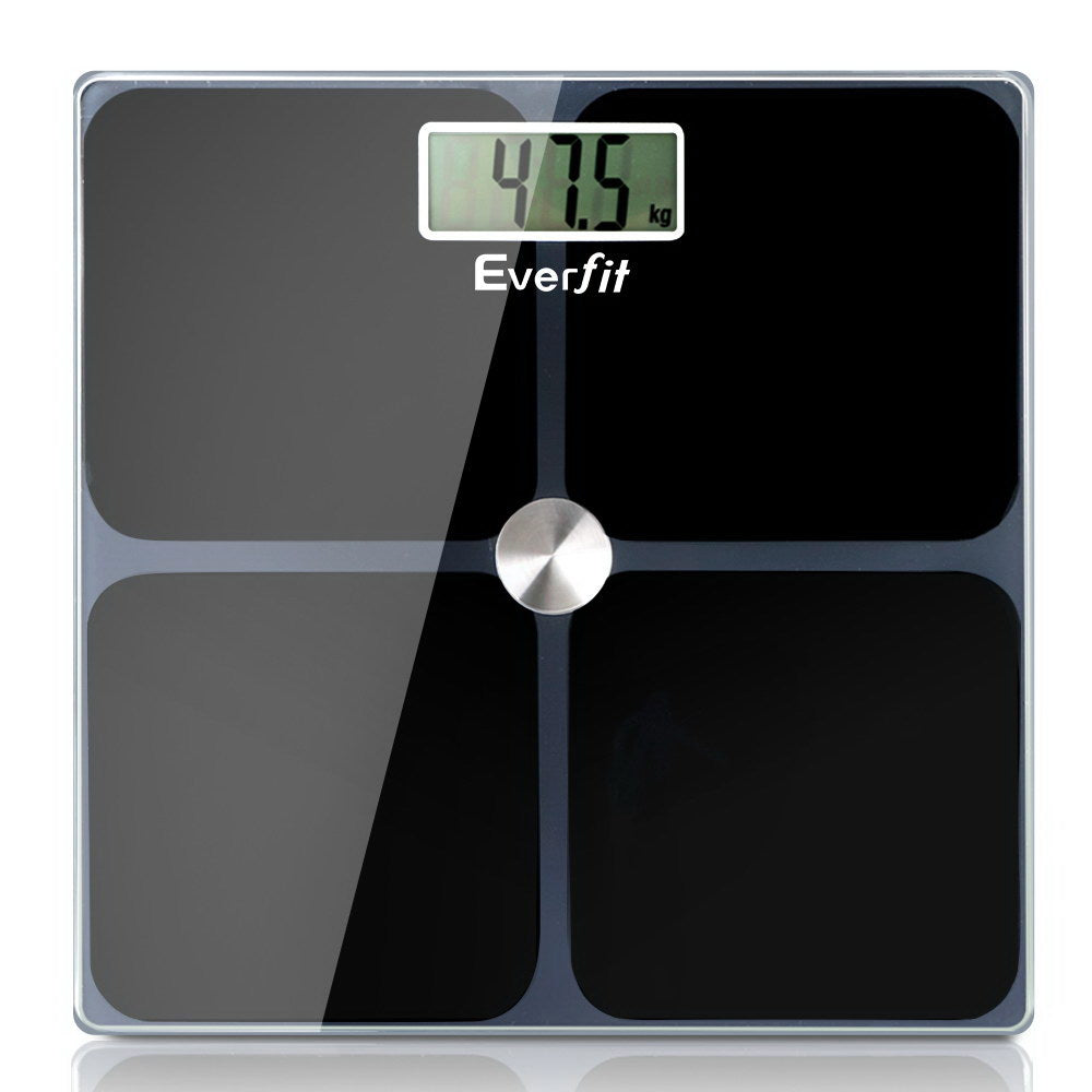 Everfit Electronic Digital Body Weight Scale Bathroom Scale-Black freeshipping - Awezingly