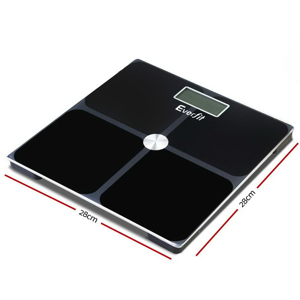 Everfit Electronic Digital Body Weight Scale Bathroom Scale-Black freeshipping - Awezingly