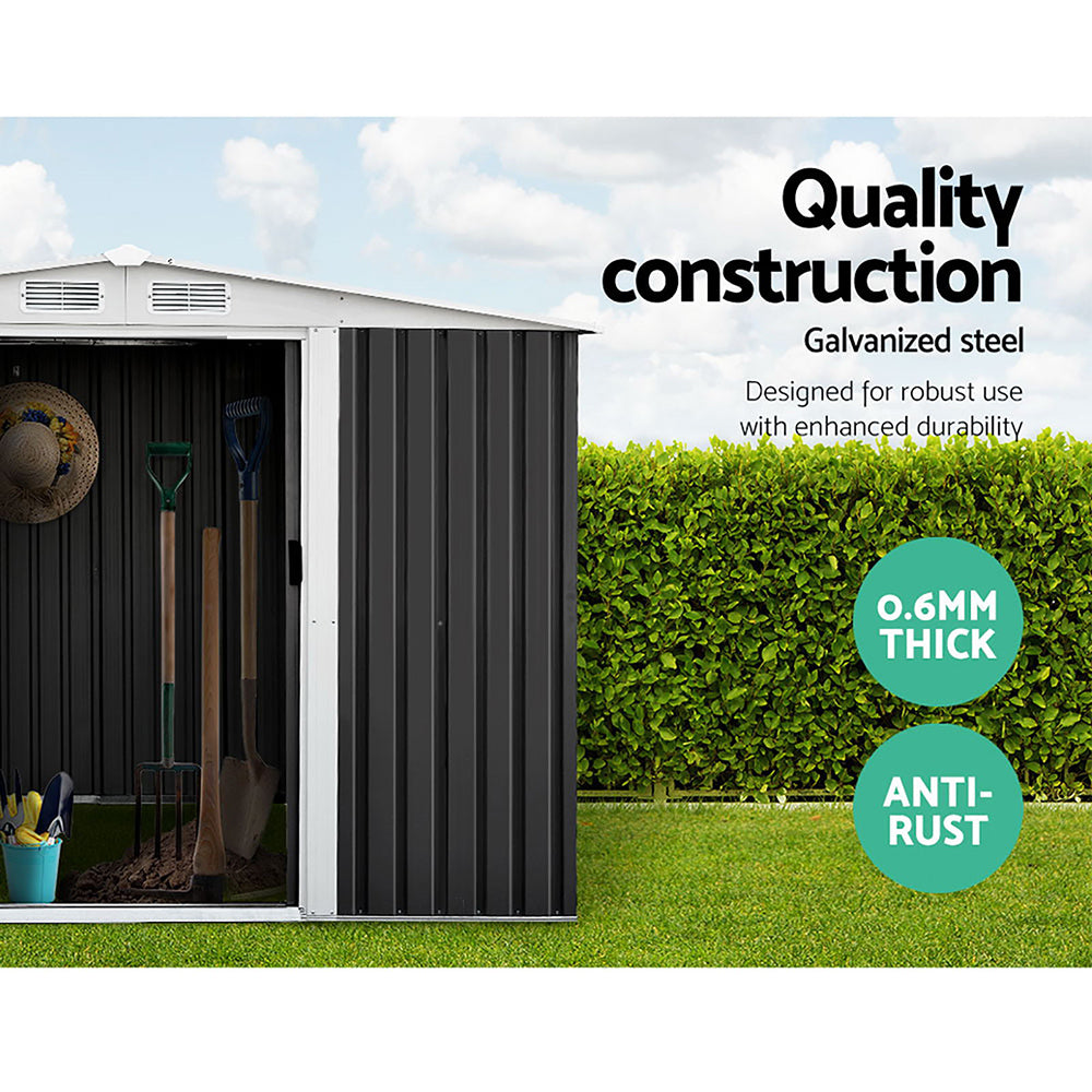 Giantz Garden Shed Outdoor Storage Sheds Tool Workshop 2.58X2.07M with Base freeshipping - Awezingly