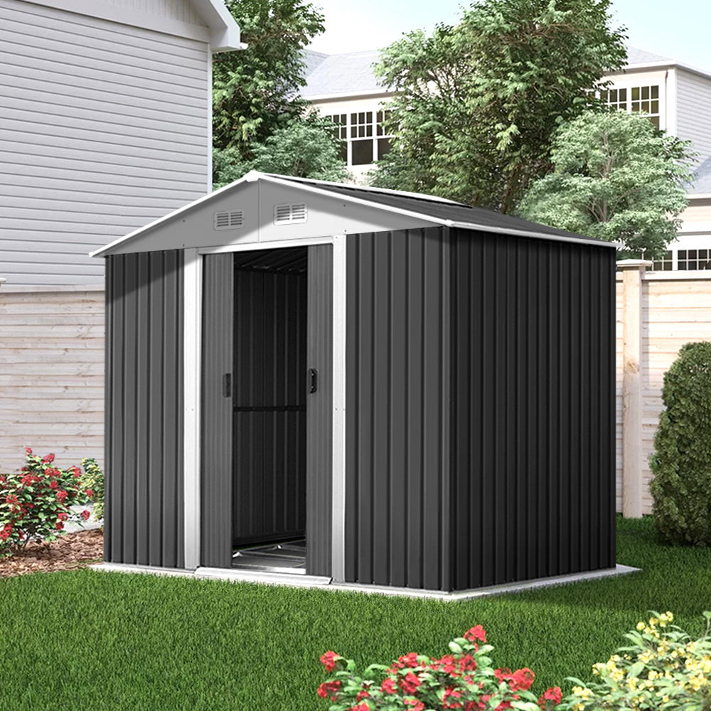 Giantz Garden Shed Outdoor Storage Sheds Tool Workshop 2.58X2.07M with Base freeshipping - Awezingly