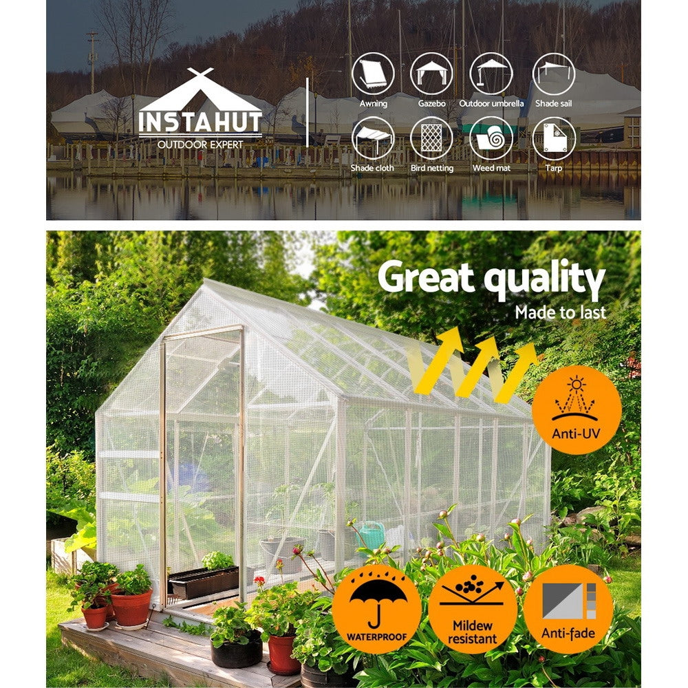 Instahut 2x3m Heavy Duty Poly Tarps Tarpaulin Camping Cover Clear freeshipping - Awezingly