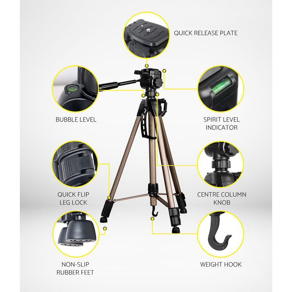 Weifeng 160cm Dual Bubble Level Camera Tripod freeshipping - Awezingly