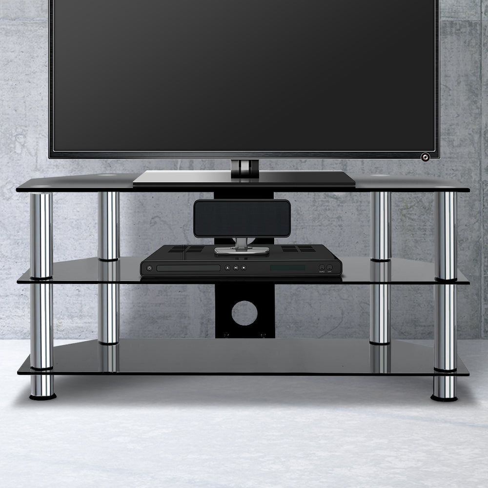 Artiss TV Stand Entertainment Unit Media Cabinet Temptered Glass 3 Tiers freeshipping - Awezingly