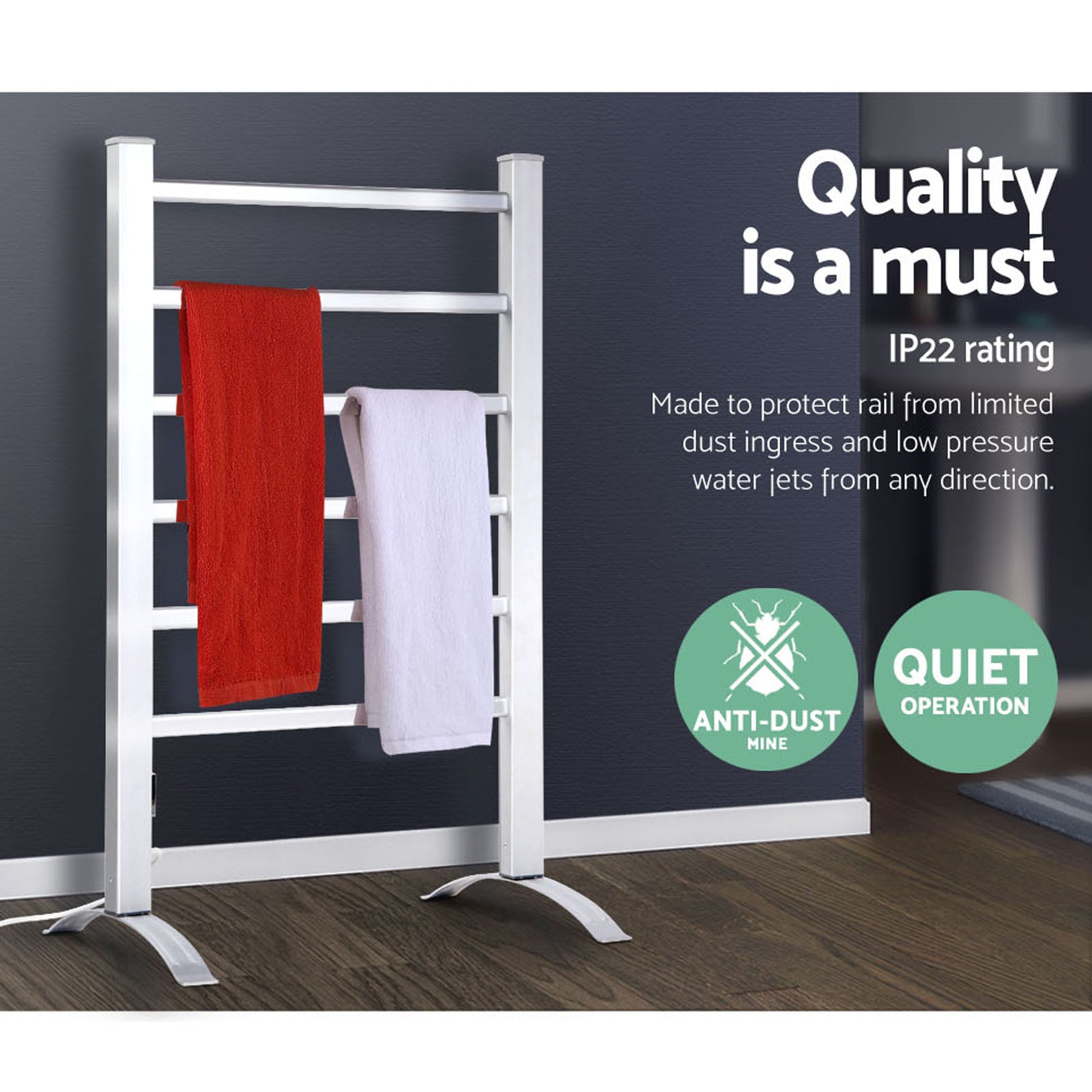 Electric Heated Towel Rail freeshipping - Awezingly