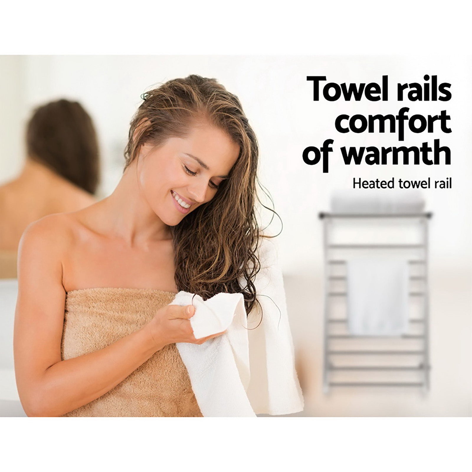 Electric Heated Towel Rail freeshipping - Awezingly