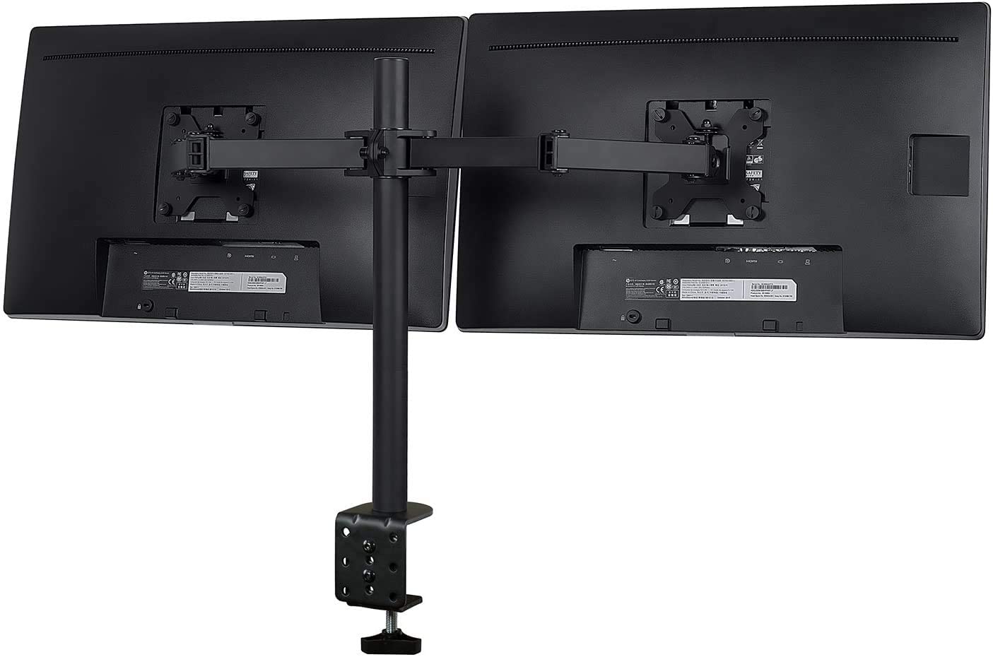 360 Degree Rotation Dual LCD LED Monitor Desk Mount Stand Fits 2 Screens Up to 27