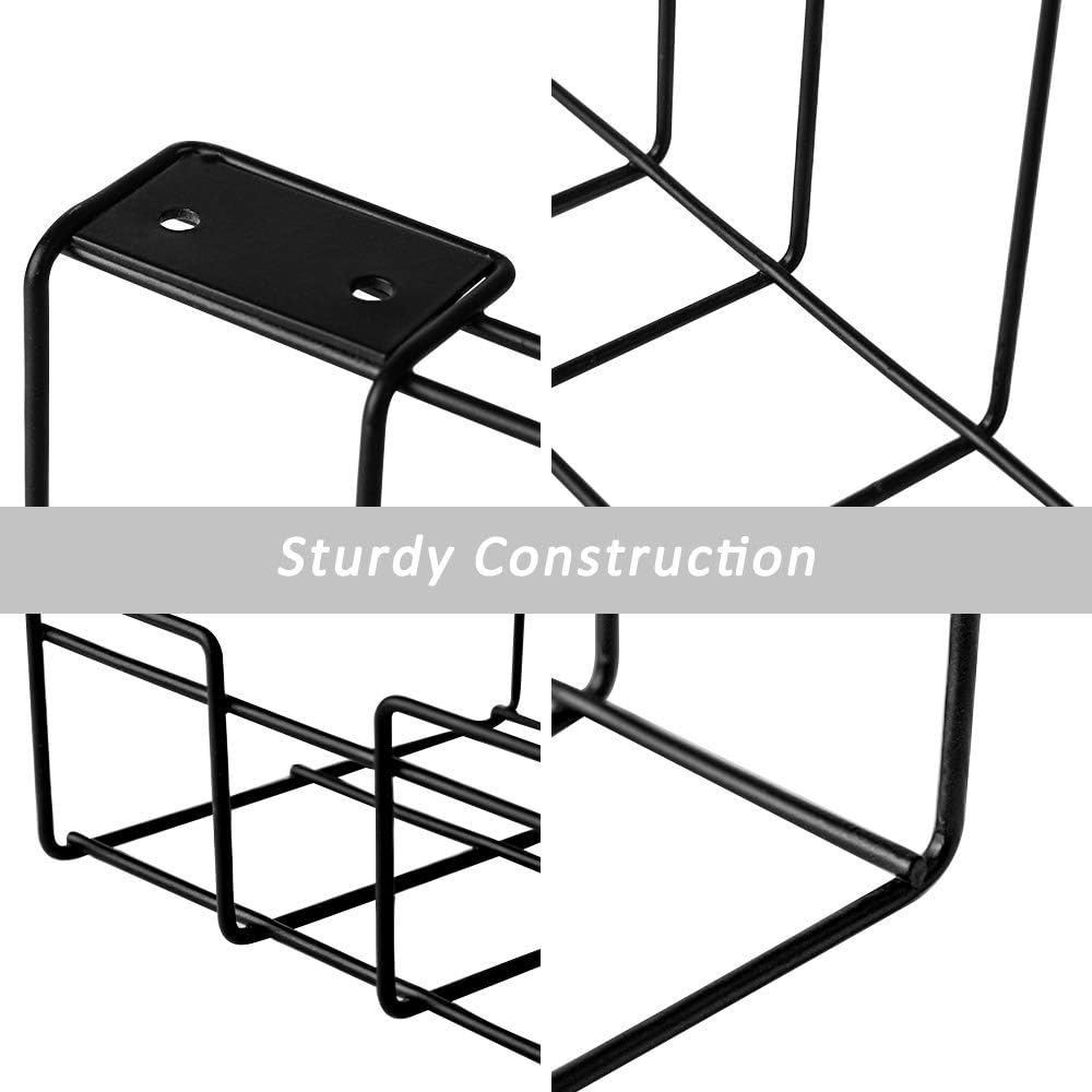 2 Pack Under Desk Cable Management Tray, Black