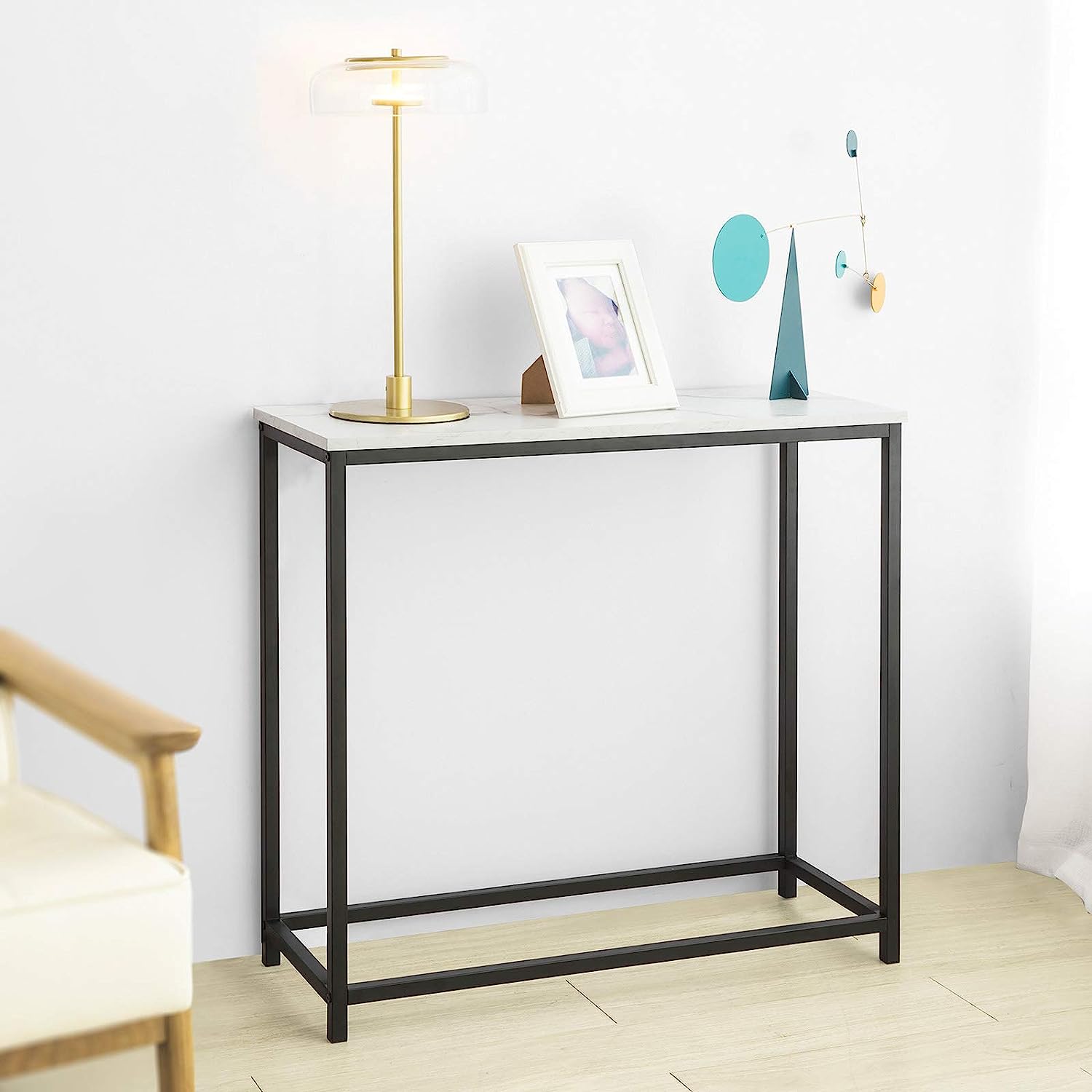 Console Table Metal Frame Hallway Table