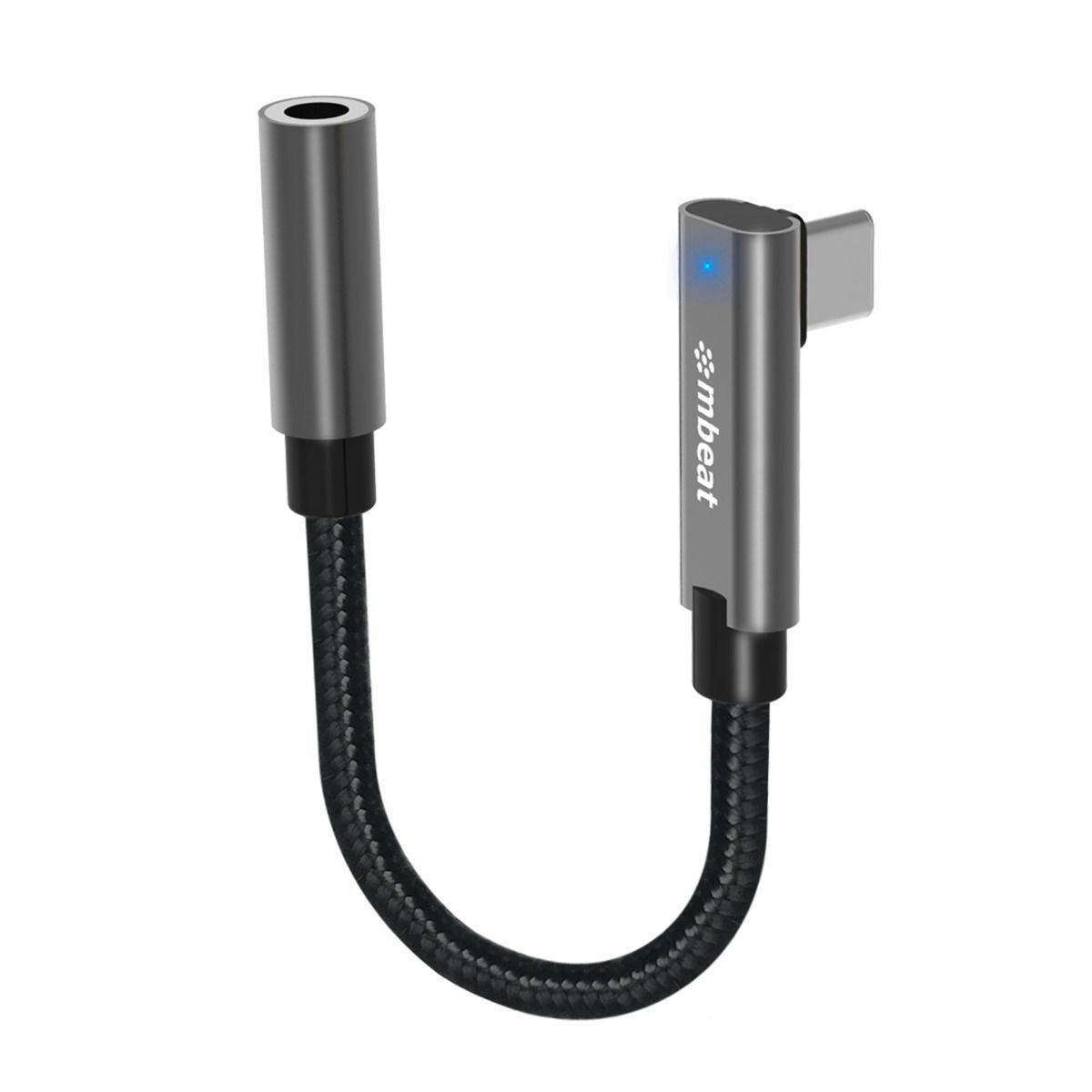 mbeat Elite USB-C to 3.5 Audio Adapter - Space Grey