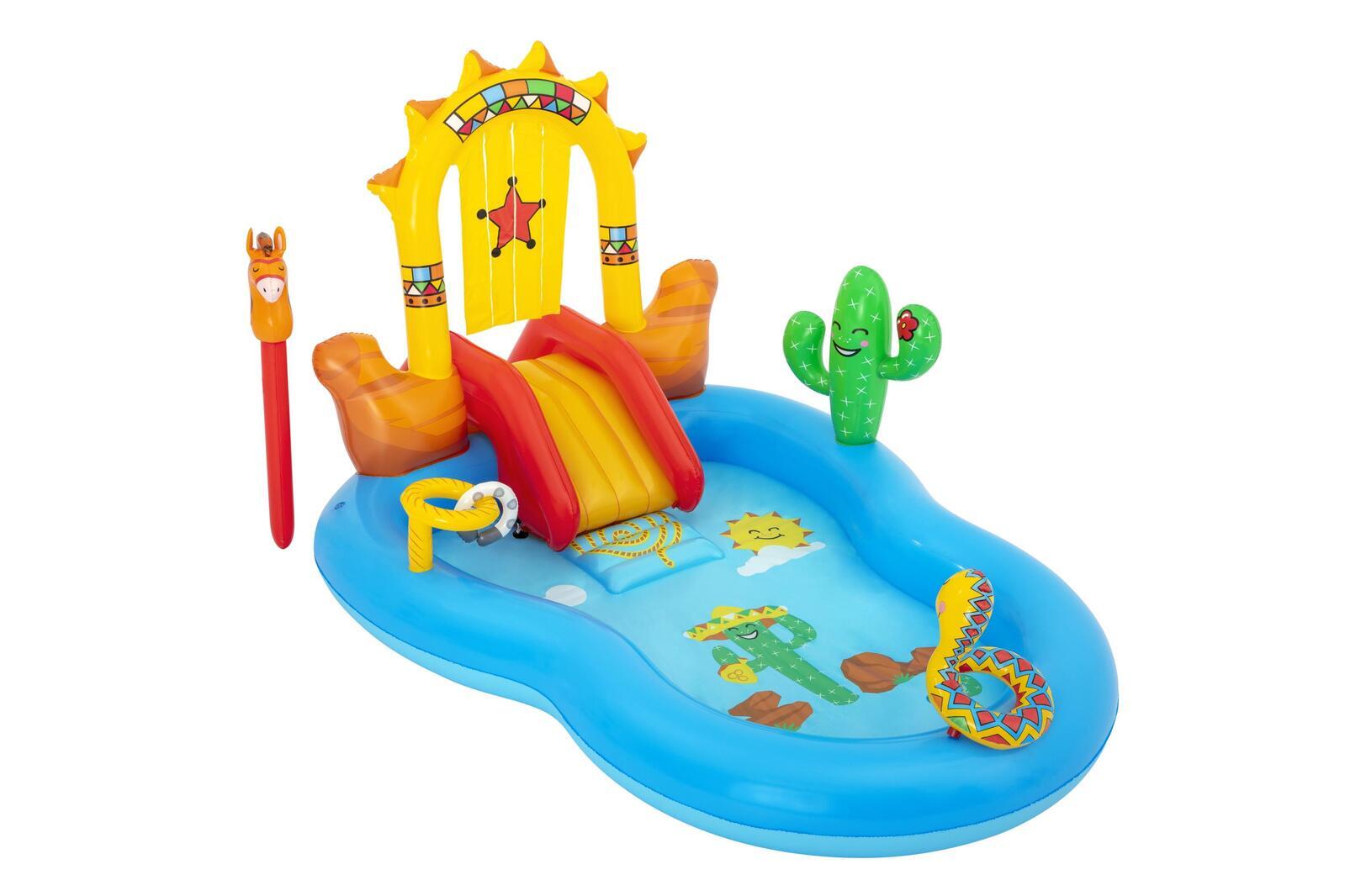 Bestway Wild West Kids Play Inflatable Above Ground Swimming Pool