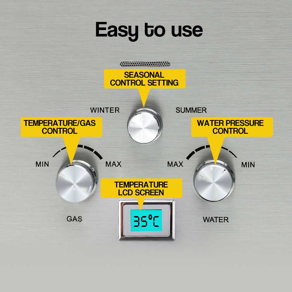 Thermomate Outdoor Water Heater Gas Camping Portable Tankless Hot Shower