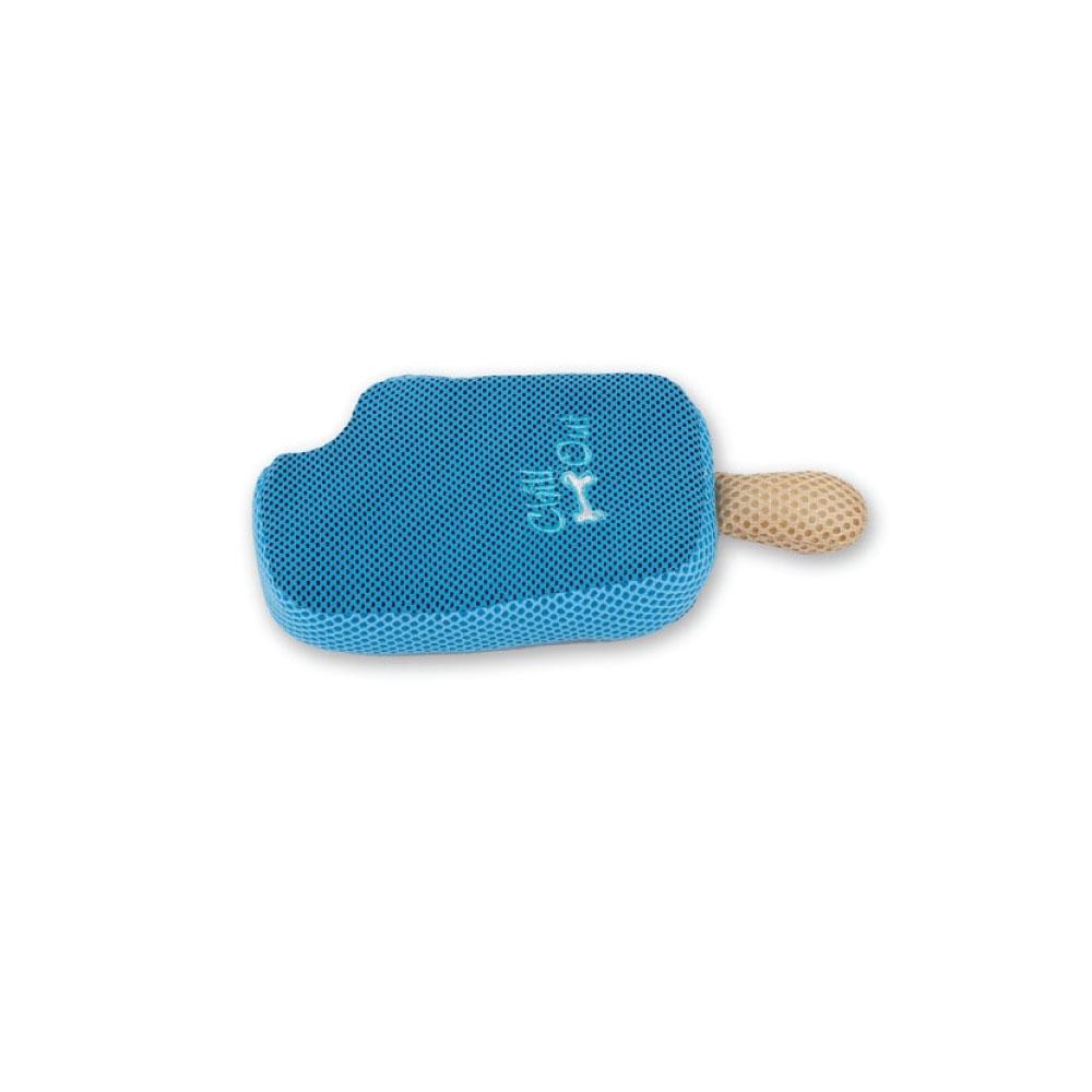 Dog Drinking Sponge Soak - Blueberry Ice Cream Shape Chew Play Toy AFP - Blue