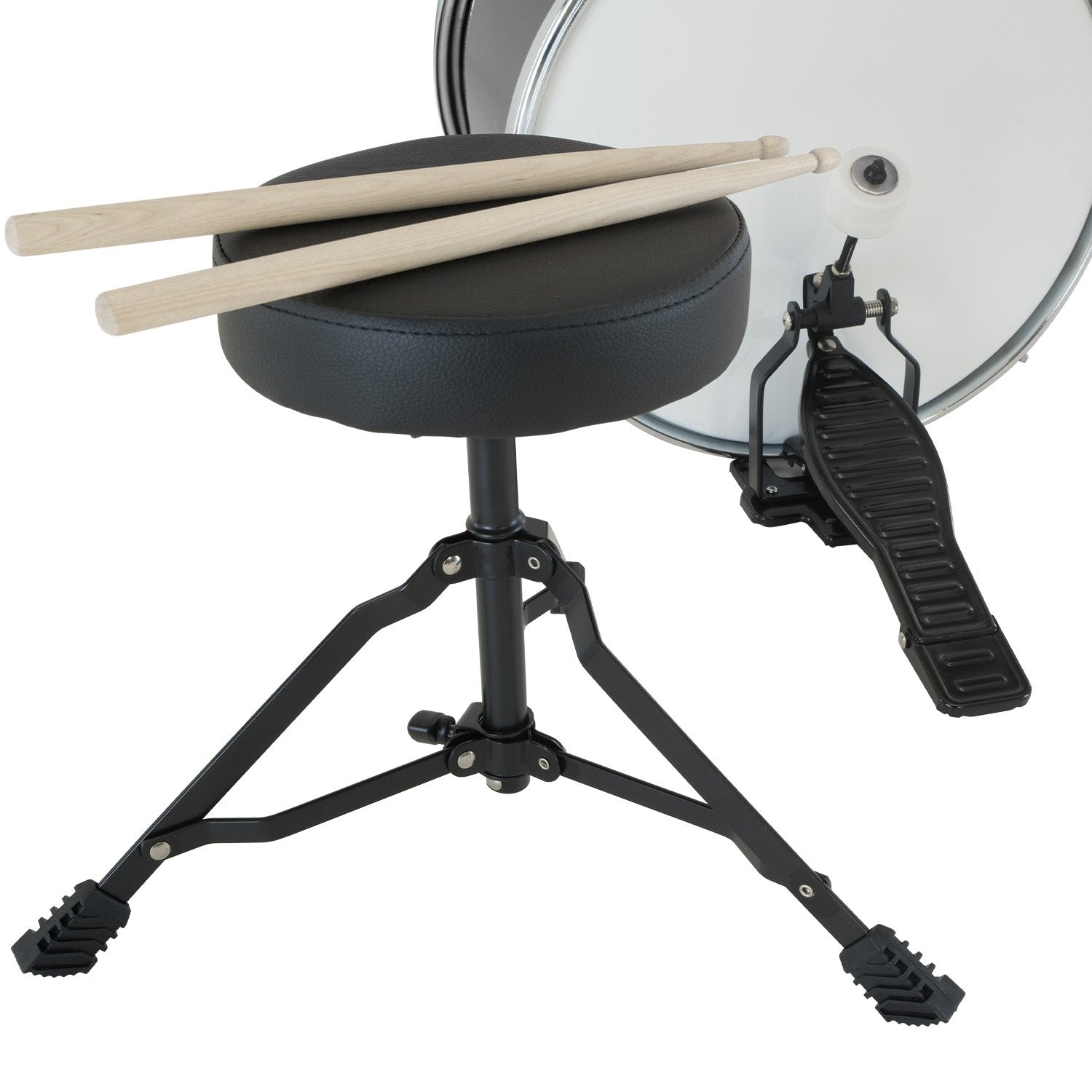 Karrera Children's 4pc Drum Kit - Black