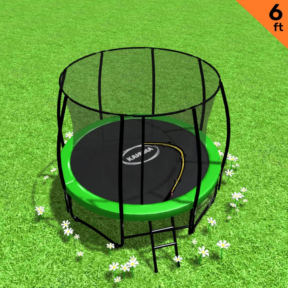 Kahuna 6ft Outdoor Round Green Trampoline Safety Enclosure