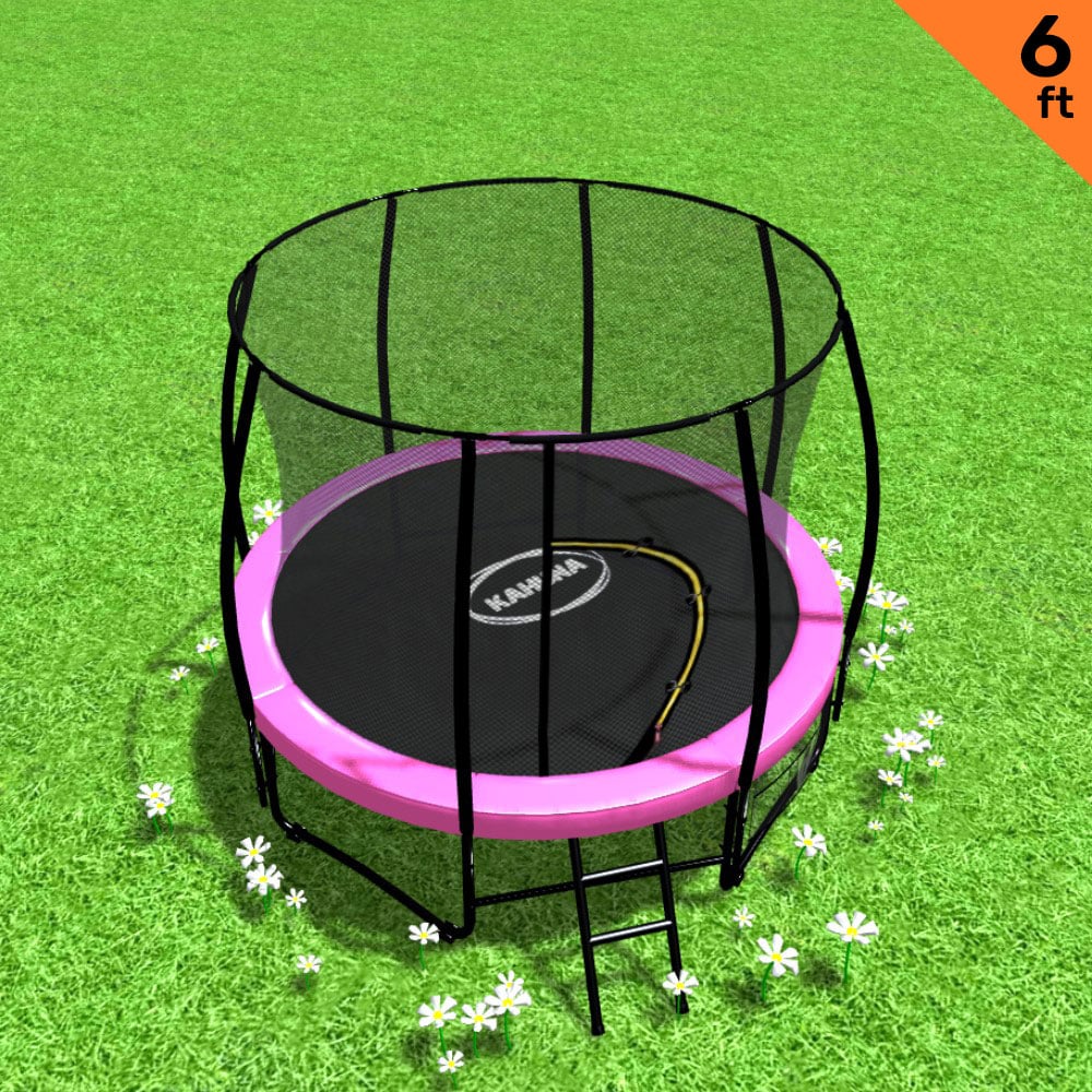 Kahuna Classic 6ft Outdoor Round Trampoline Safety Enclosure - Pink