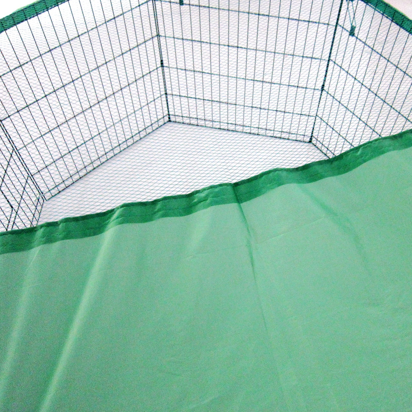 Paw Mate Green Net Cover for Pet Playpen 36in Dog Exercise Enclosure Fence Cage