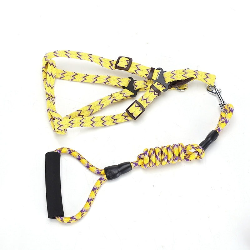 2 X Medium Pet Dog Cat Puppy Kitten Rabbit Dog Harness Collar leash lead 5 Color