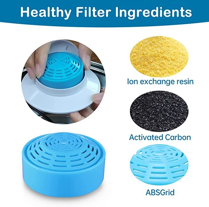 8 x Pet Dog Cat Fountain Filter Replacement Activated Carbon Exchange Filtration System Automatic Water Dispenser Compatible