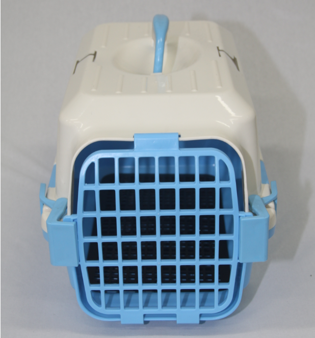 Small Dog Cat Crate Pet Carrier Rabbit Guinea Pig Cage With Tray-Blue