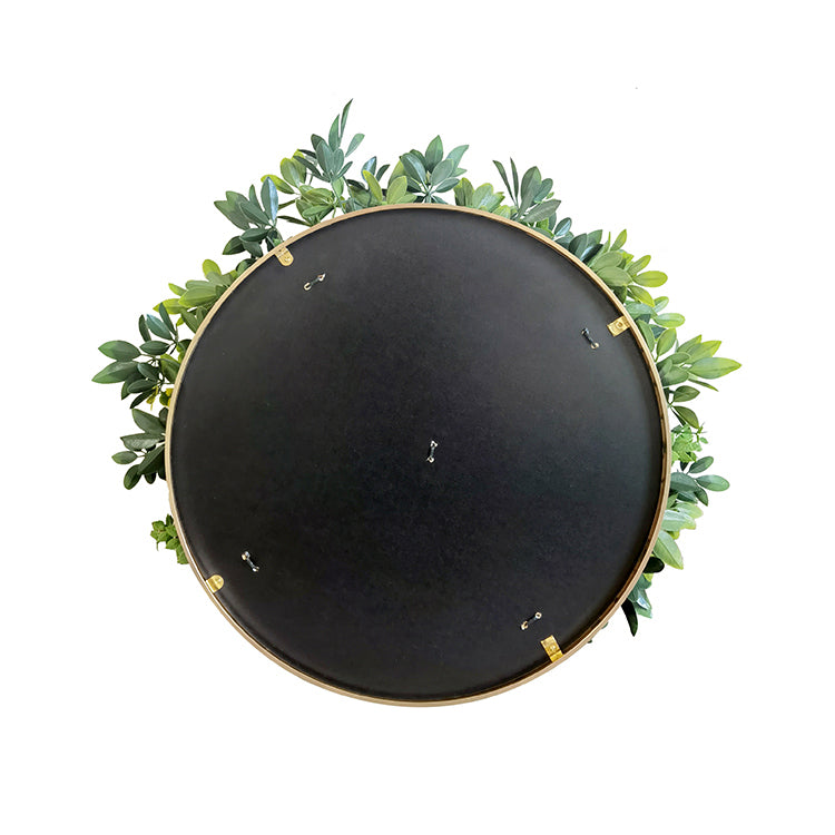 Artificial Green Wall Plant Garden Panel Daffodil Smile Disc Art 50cm Grassy  UV Resistant Frame