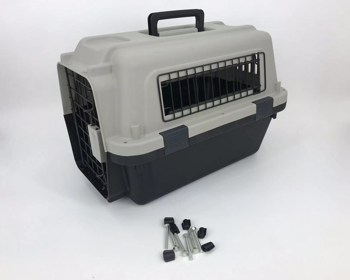 Medium Portable Pet Dog Cat Carrier Travel Bag Cage House Safety Lockable Kennel