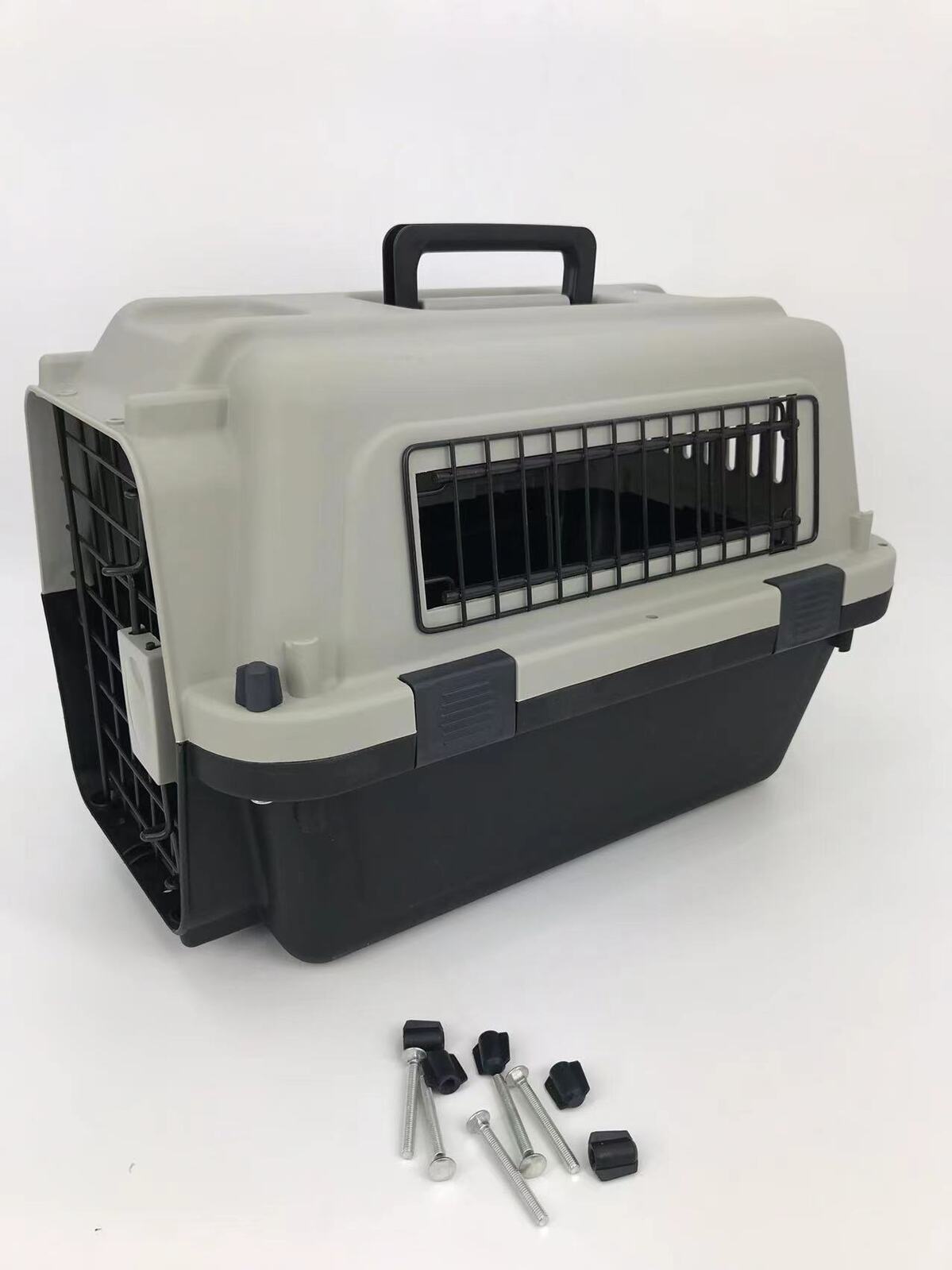 Medium Portable Pet Dog Cat Carrier Travel Bag Cage House Safety Lockable Kennel