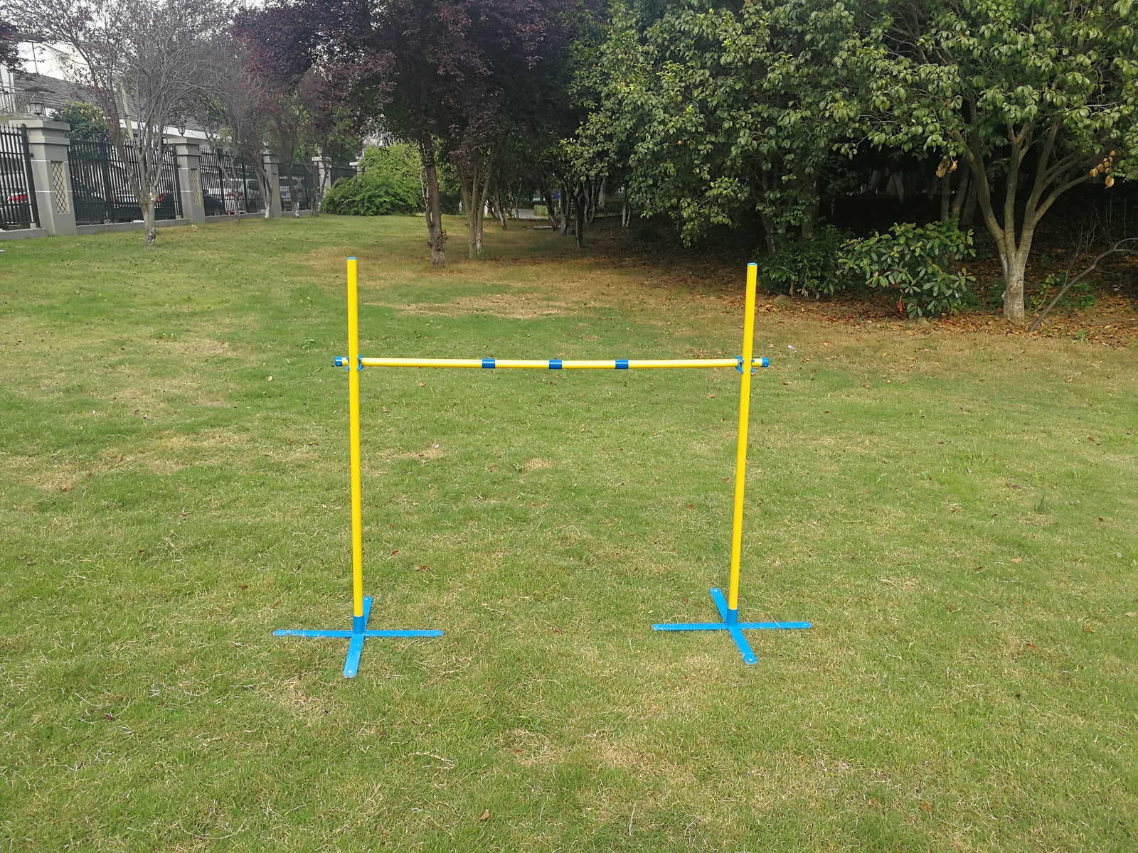 Portable Dog Puppy Training Practice Jump Bar Poles Agility Post