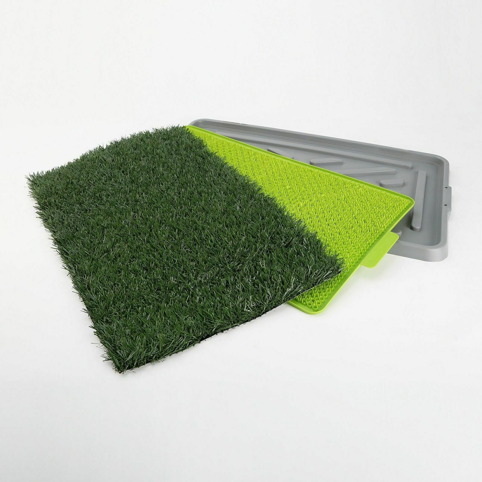 Indoor Dog Puppy Toilet Grass Potty Training Mat Loo Pad pad With 2 Grass