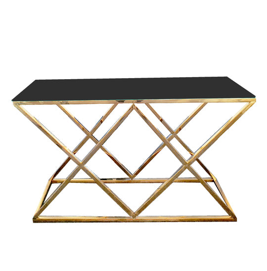 Alsea - Gold Console Table