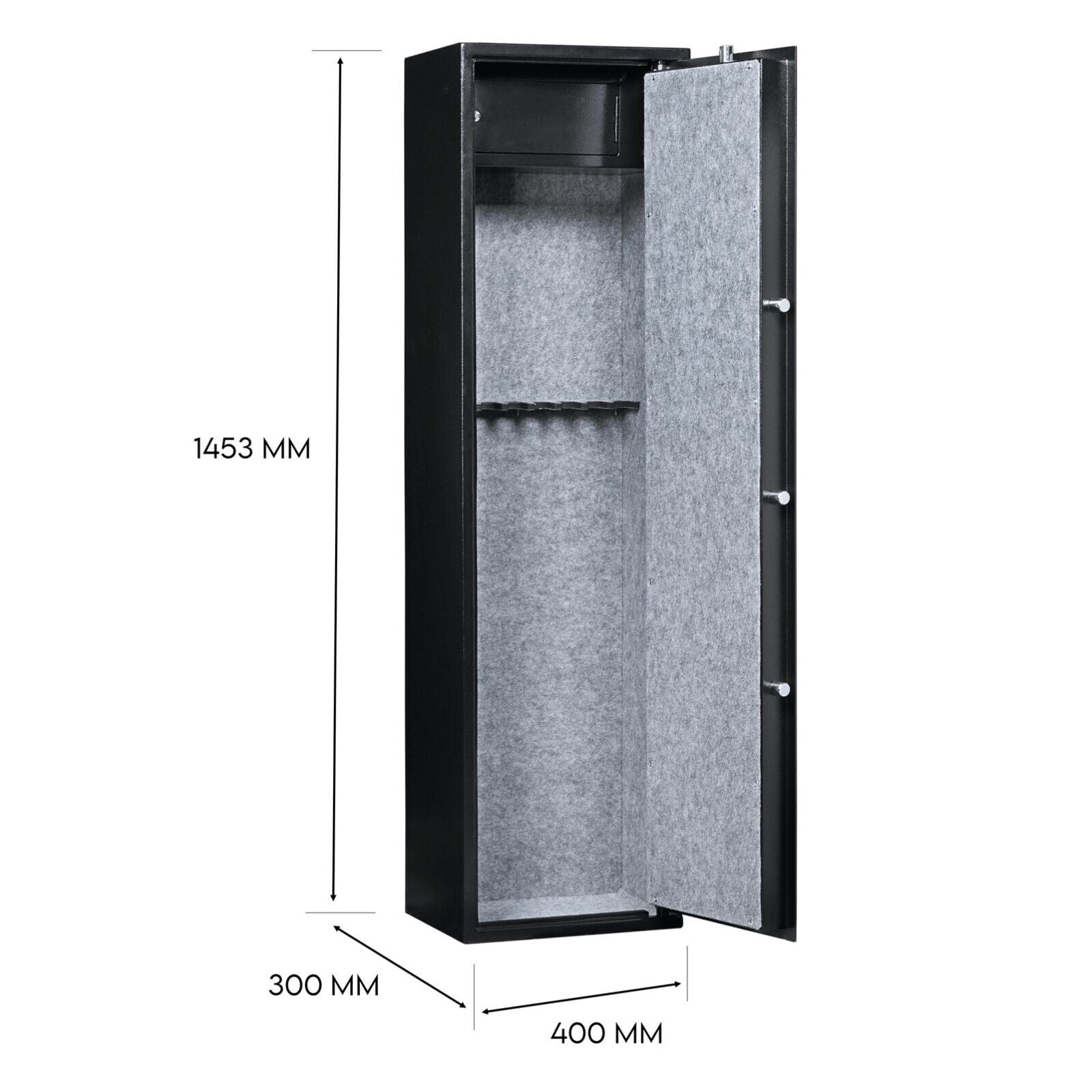 8 Gun Safe Firearm Rifle Storage Lock box Steel Cabinet Heavy Duty Locker