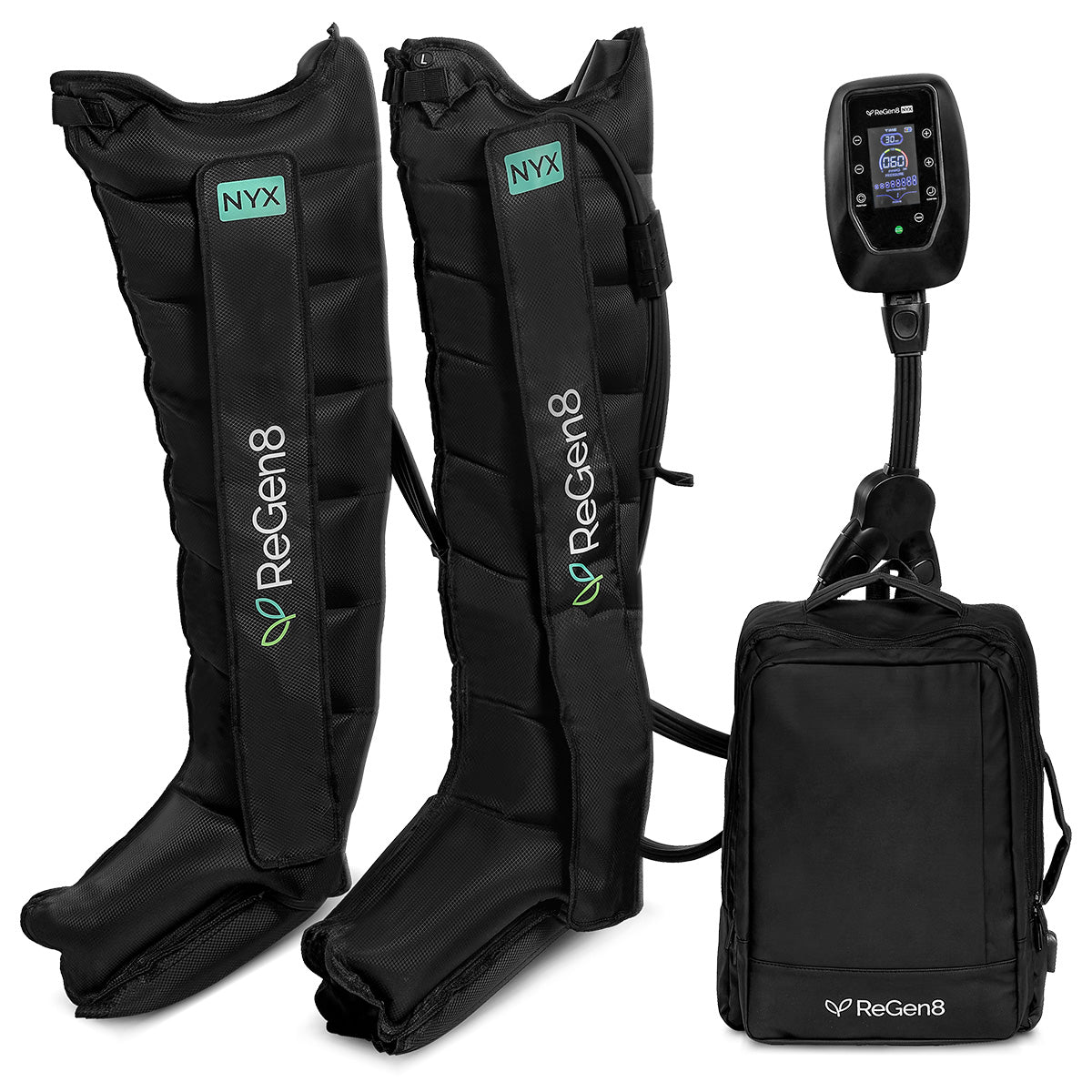 Regen8 Nyx 8-Chamber Compression Recovery Boots (Large, 175-190cm)