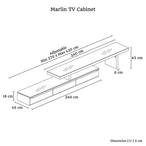 TV Cabinet with 3 Storage Drawers Extendable With Glossy MDF Entertainment Unit in Black Color freeshipping - Awezingly