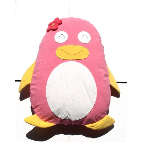 Penguin Cuddling Cushion Pink freeshipping - Awezingly