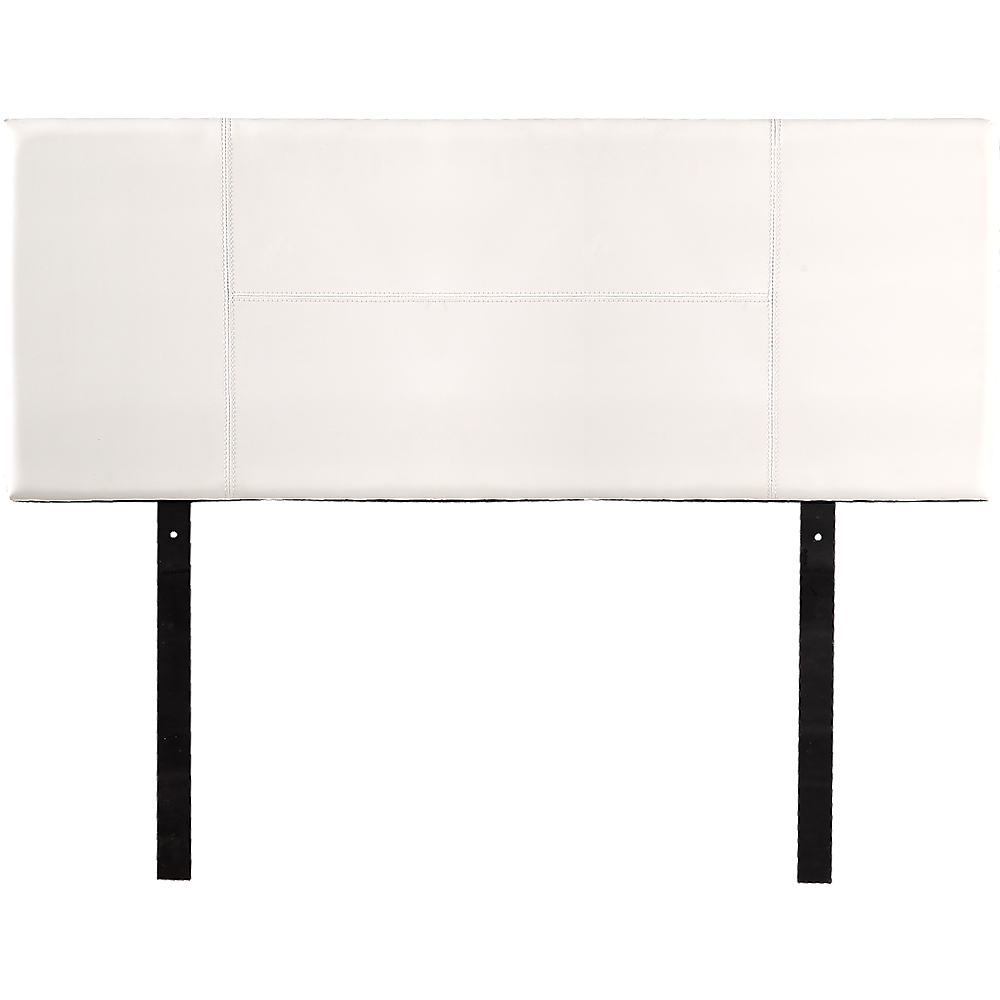 PU Leather Double Bed Headboard Bedhead - White