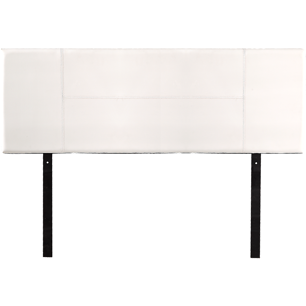 PU Leather Queen Bed Headboard Bedhead - White