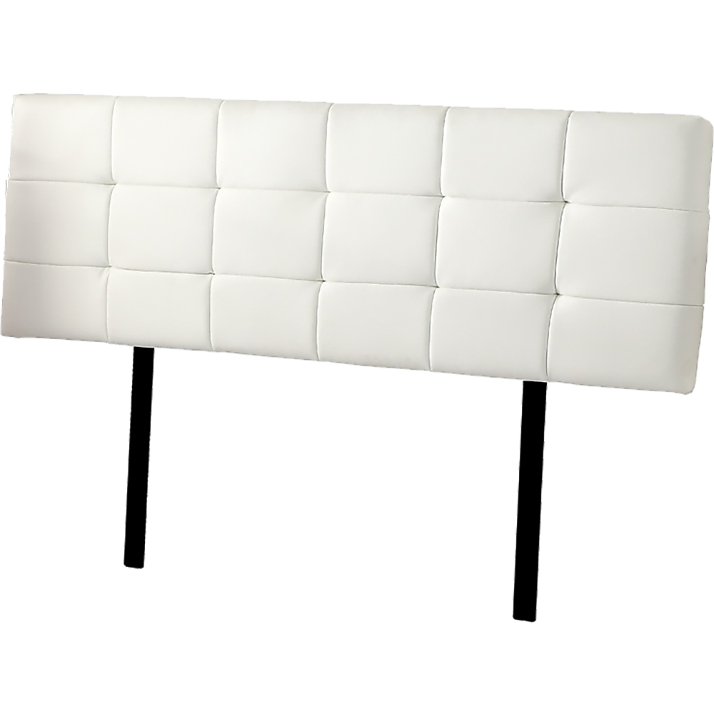 PU Leather King Bed Deluxe Headboard Bedhead - White