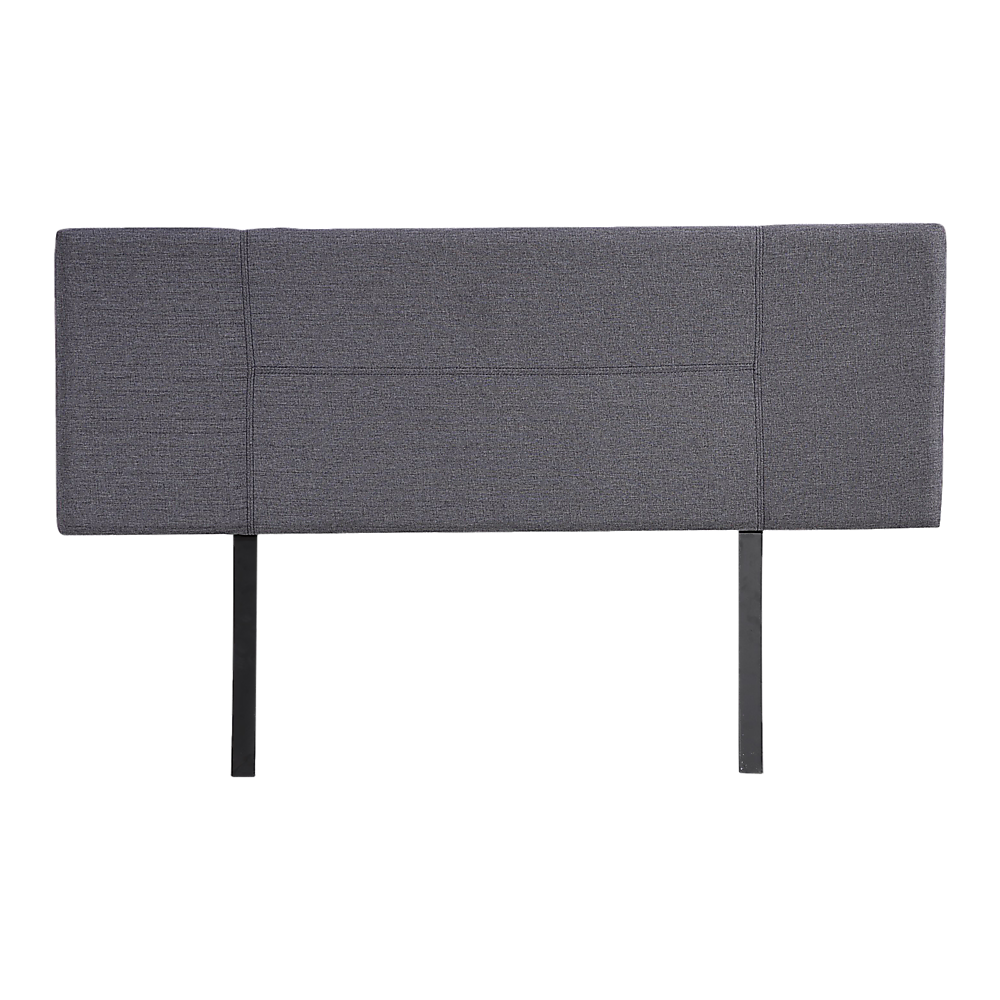 Linen Fabric Queen Bed Headboard Bedhead - Grey