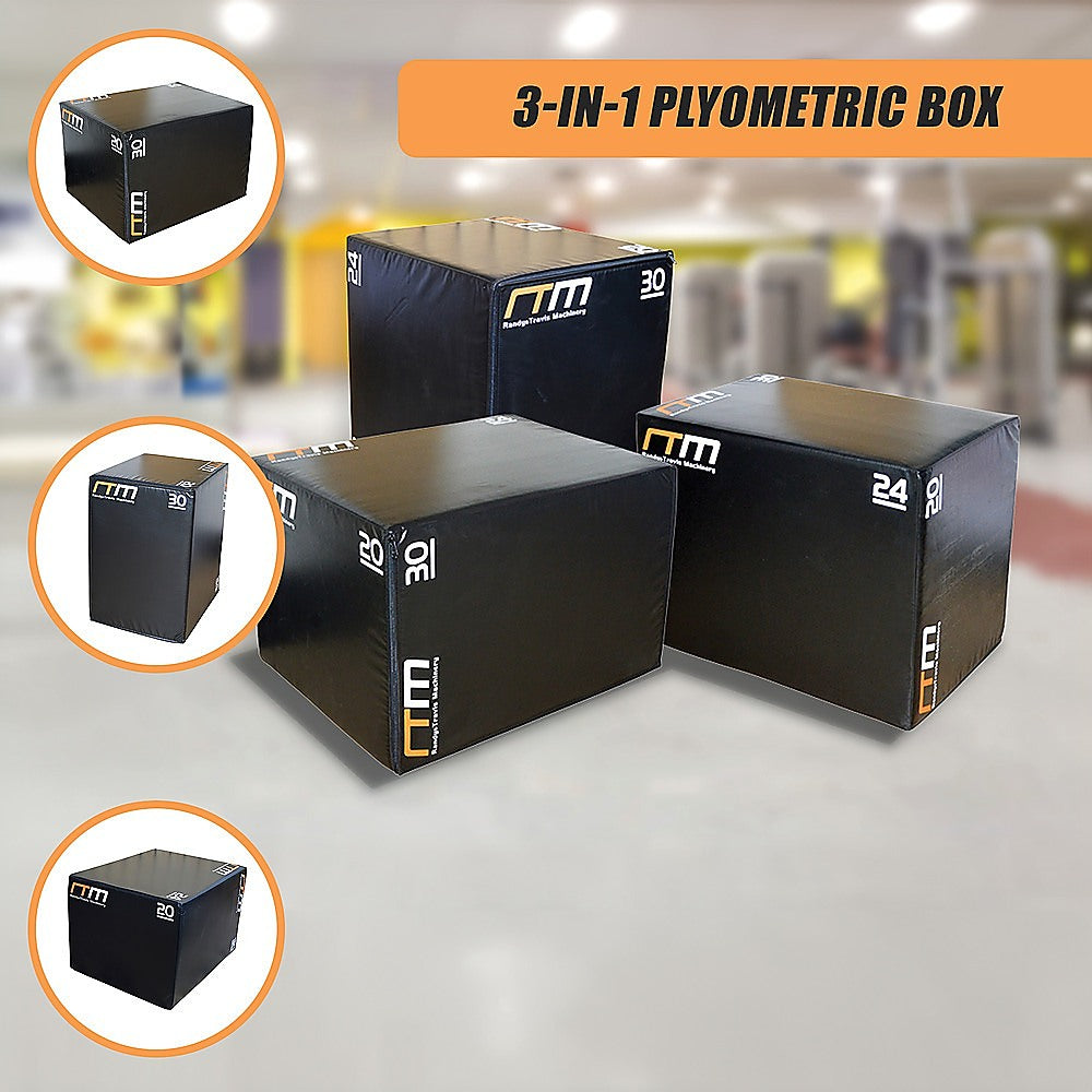 3 IN 1 Foam Plyo Games Plyometric Jump Box