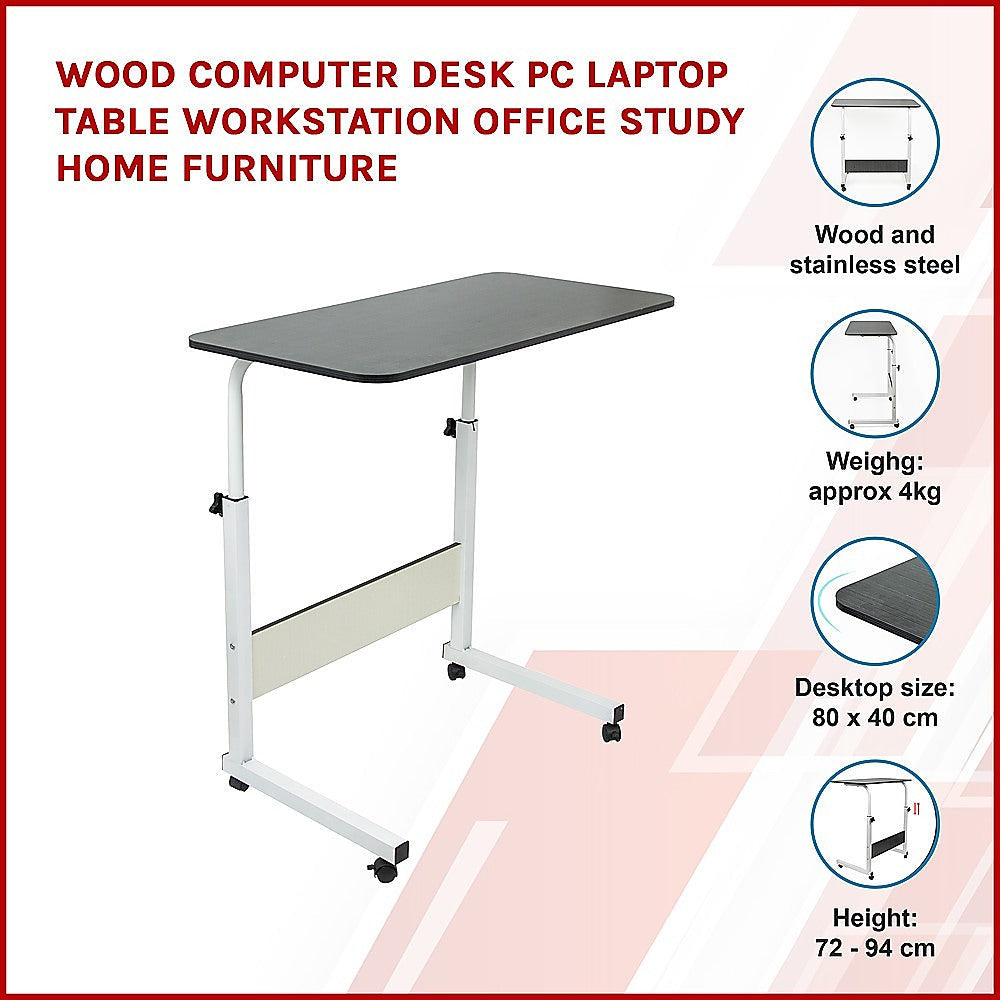 Wood Computer Desk PC Laptop Table Workstation Office Study Home Furniture