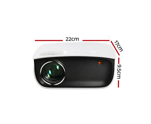 Devanti Mini Video Projector Wifi USB HDMI Portable 2000 Lumens HD 1080P Home Theater White freeshipping - Awezingly