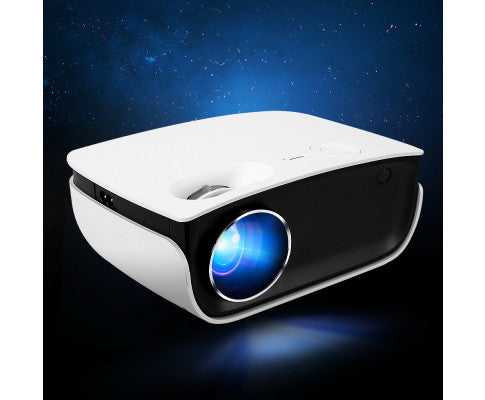 Devanti Mini Video Projector Wifi USB HDMI Portable 2000 Lumens HD 1080P Home Theater White freeshipping - Awezingly