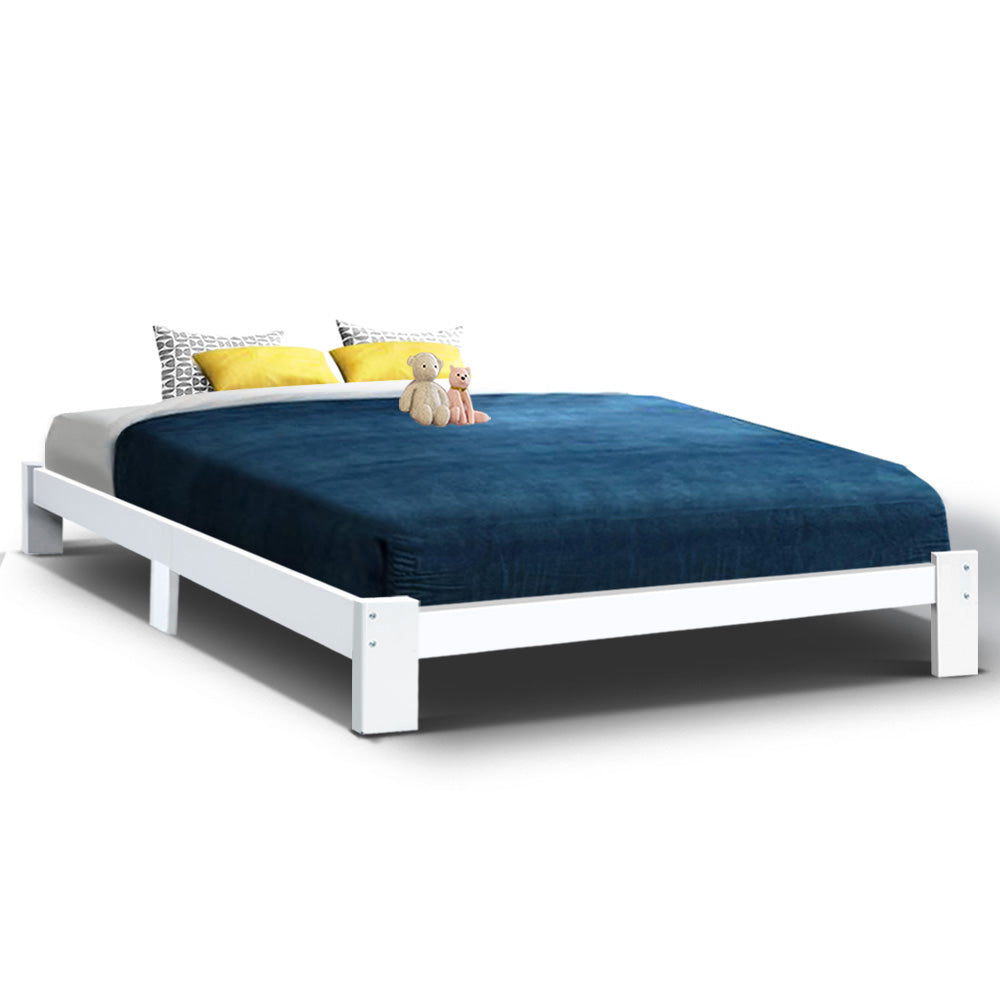 Artiss Queen Wooden Bed Base Frame Size JADE Timber Foundation Mattress Platform freeshipping - Awezingly