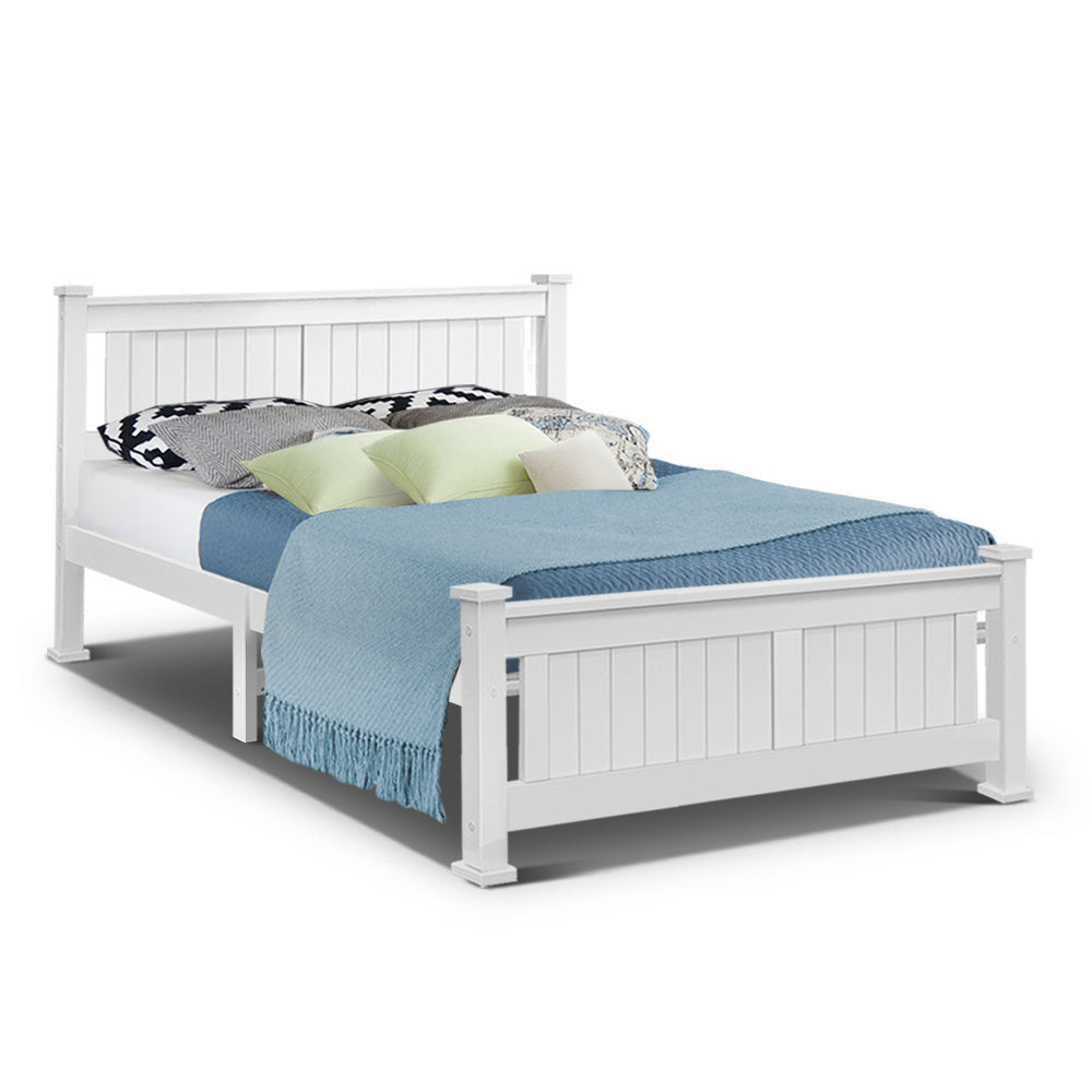 Artiss Queen Size Wooden Bed Frame Kids Adults Timber freeshipping - Awezingly