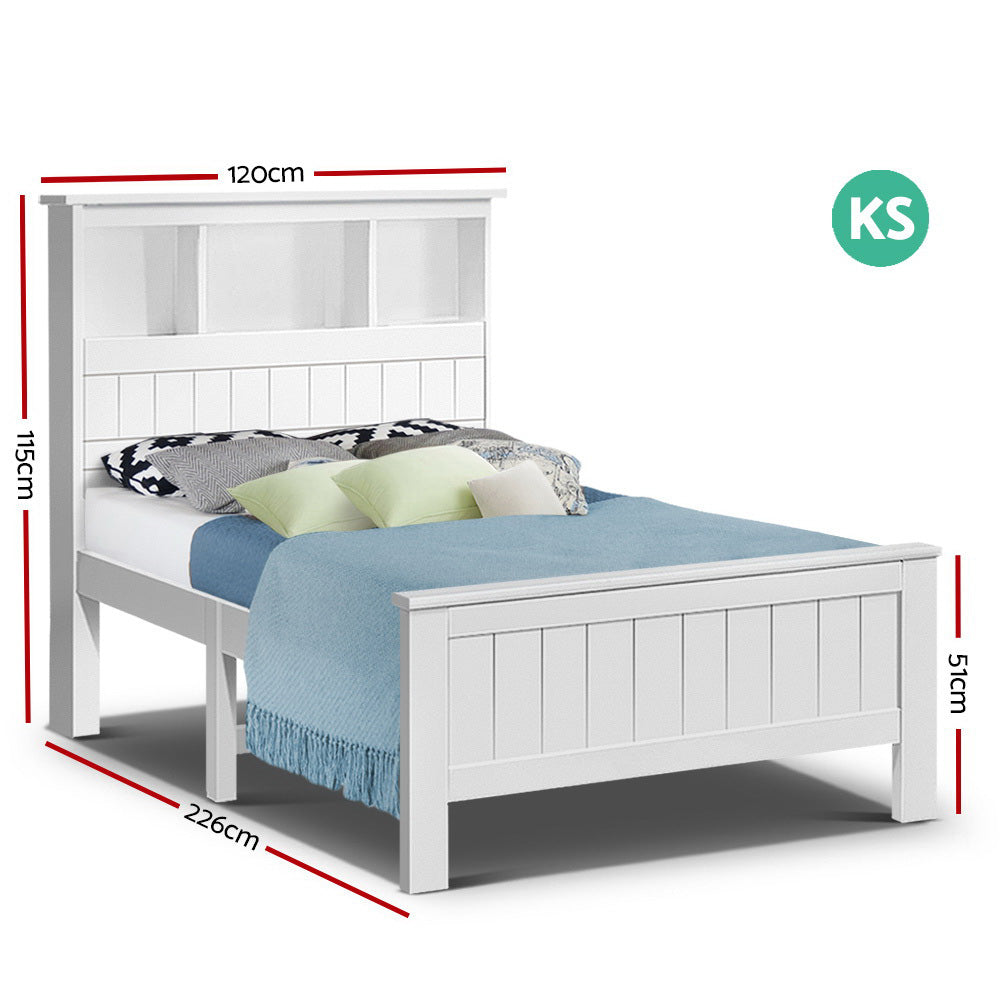 Artiss King Single Wooden Timber Bed Frame freeshipping - Awezingly