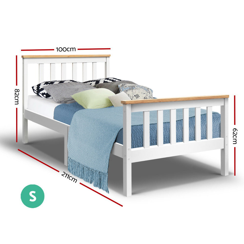 Artiss Single Wooden Bed Frame Bedroom Furniture Kids freeshipping - Awezingly