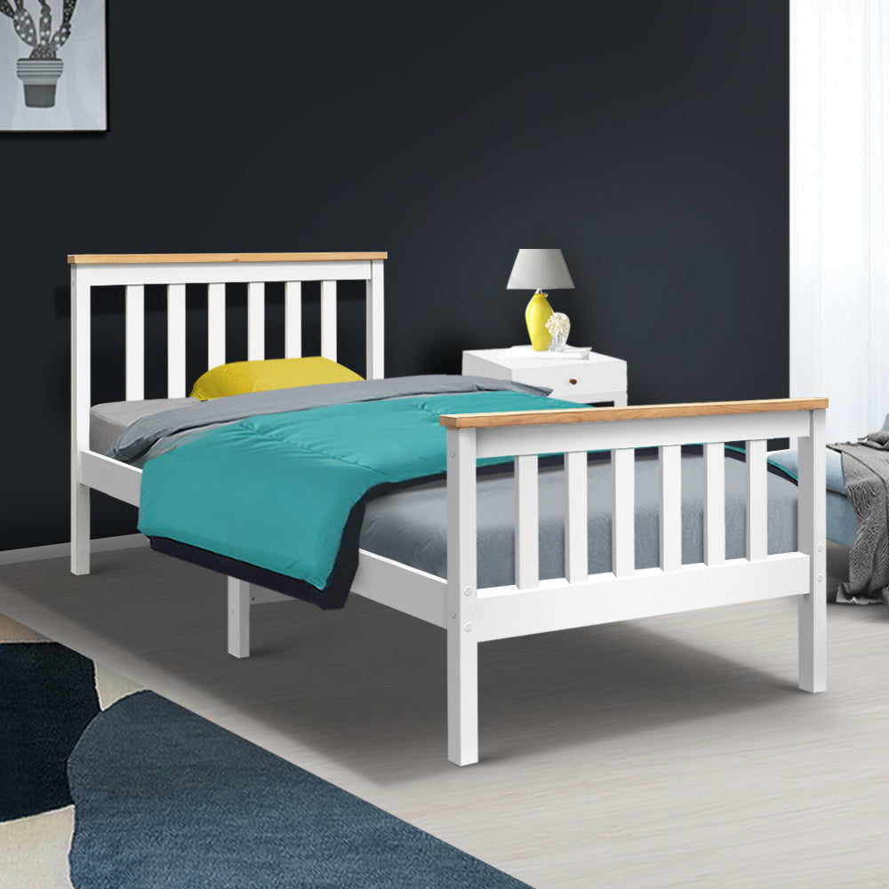 Artiss Single Wooden Bed Frame Bedroom Furniture Kids freeshipping - Awezingly