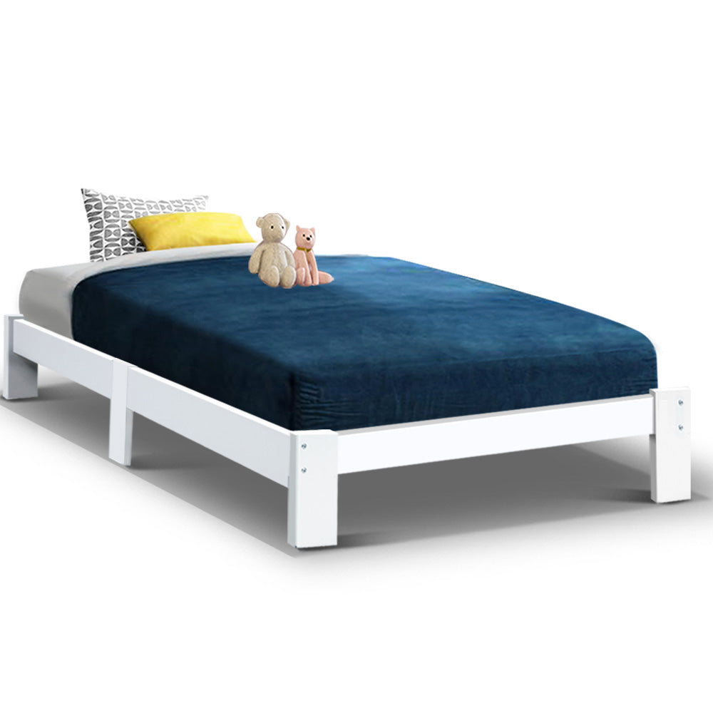 Artiss Bed Frame King Single Size Wooden Mattress Base Timber Platform JADE freeshipping - Awezingly