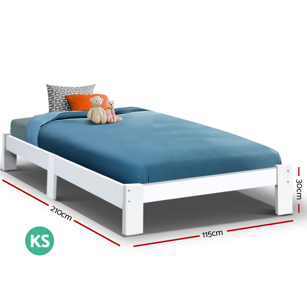 Artiss Bed Frame King Single Size Wooden Mattress Base Timber Platform JADE freeshipping - Awezingly