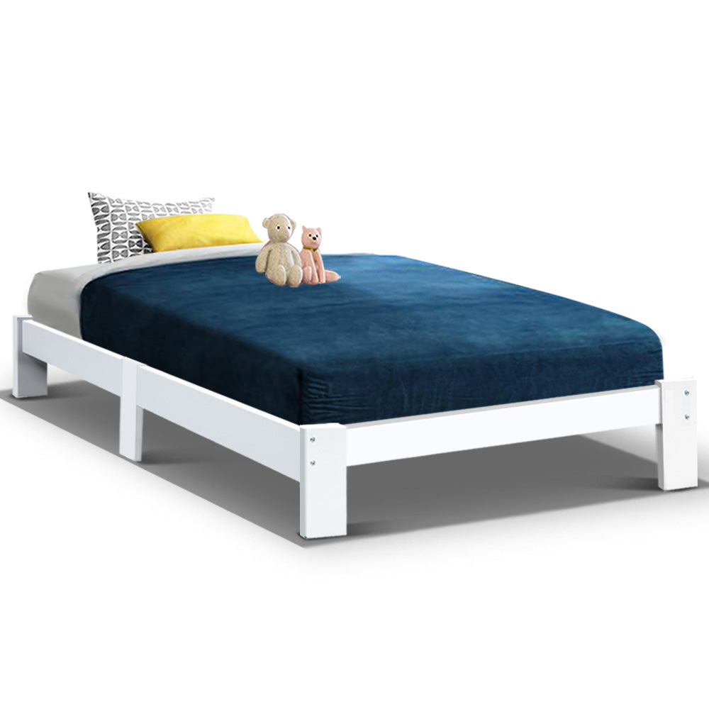 Artiss Bed Frame Single Wooden Bed Base Frame Size JADE Timber Mattress Platform freeshipping - Awezingly