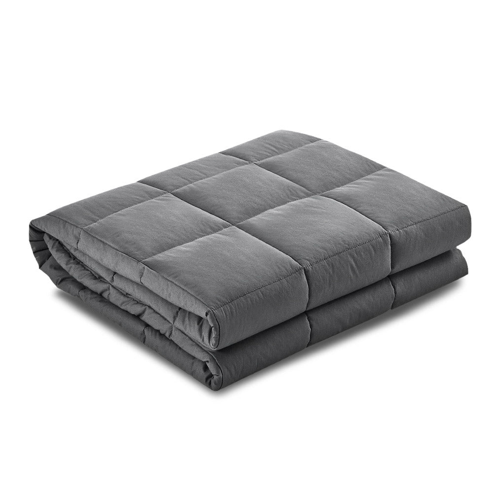 Weighted Blanket Kids 2.3KG Heavy Gravity Blankets Microfibre Cover Comfort Calming Deep Relax Better Sleep Grey freeshipping - Awezingly